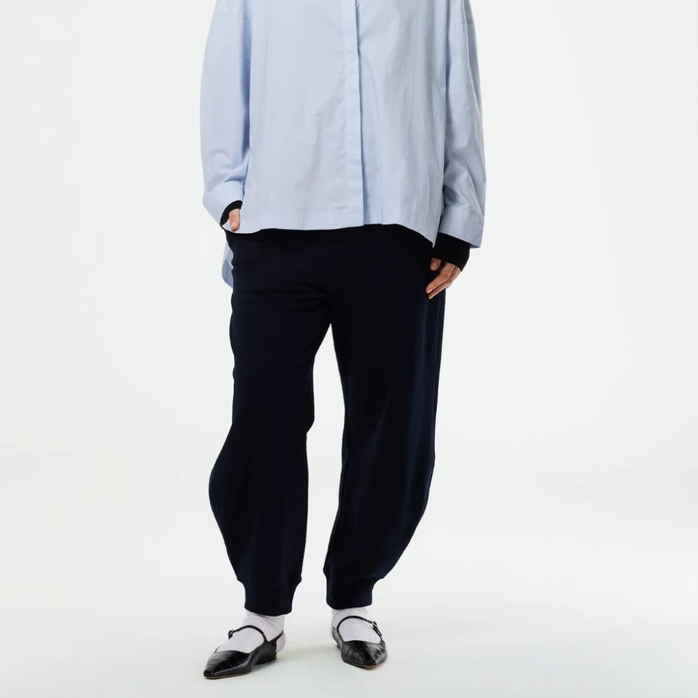Tibi Calder Sweatpant - Navy, Size Small
